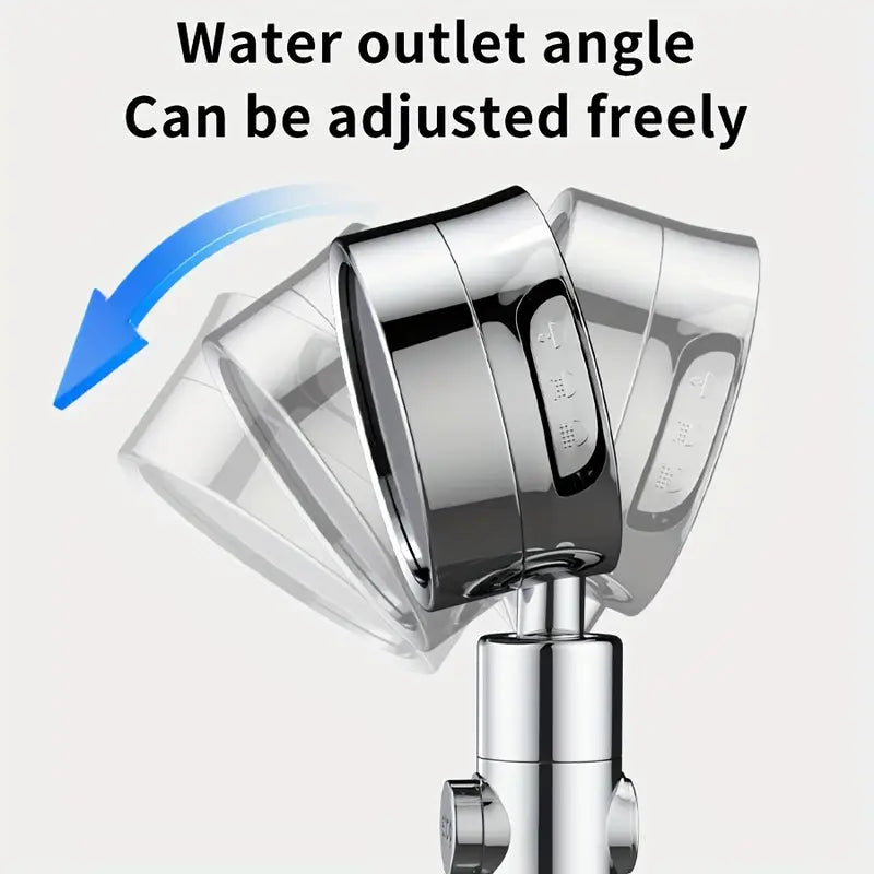 π₯ CrystalFlowq Lux 1 Booster Filter Shower Head, Three-speed Adjustment Super-pressurized Household Shower Faucet, Head Adjustable Angle Shower, Bathroom Accessories