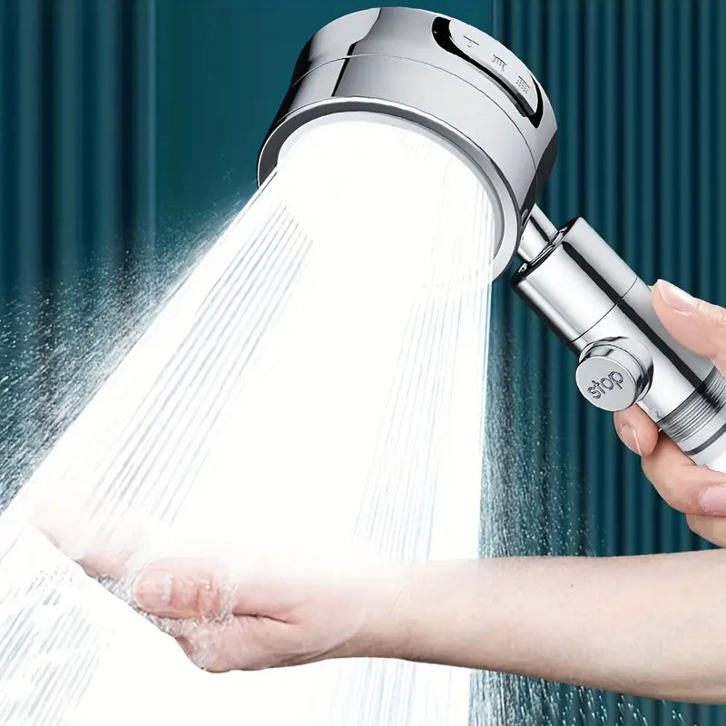 π₯ CrystalFlowq Lux 1 Booster Filter Shower Head, Three-speed Adjustment Super-pressurized Household Shower Faucet, Head Adjustable Angle Shower, Bathroom Accessories
