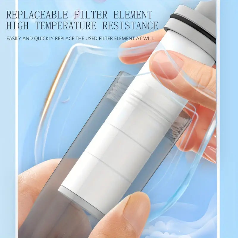CrystalFlowQ 12-Pack Round Plastic Shower Head Filter Replacement Cartridges